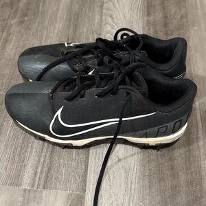 Nike Vapor Baseball Cleats Black and White Sports Shoes